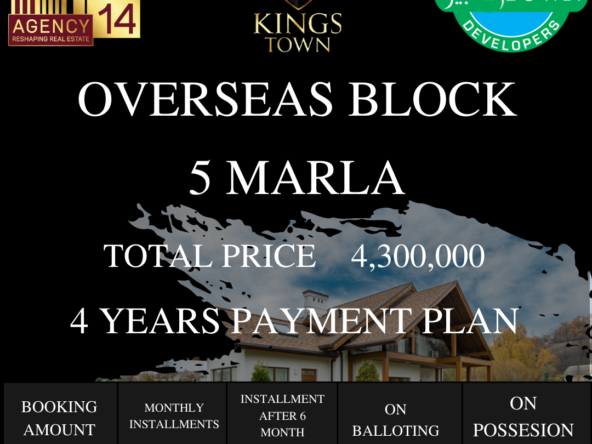 5 Marla Overseas Block kings town Lahore