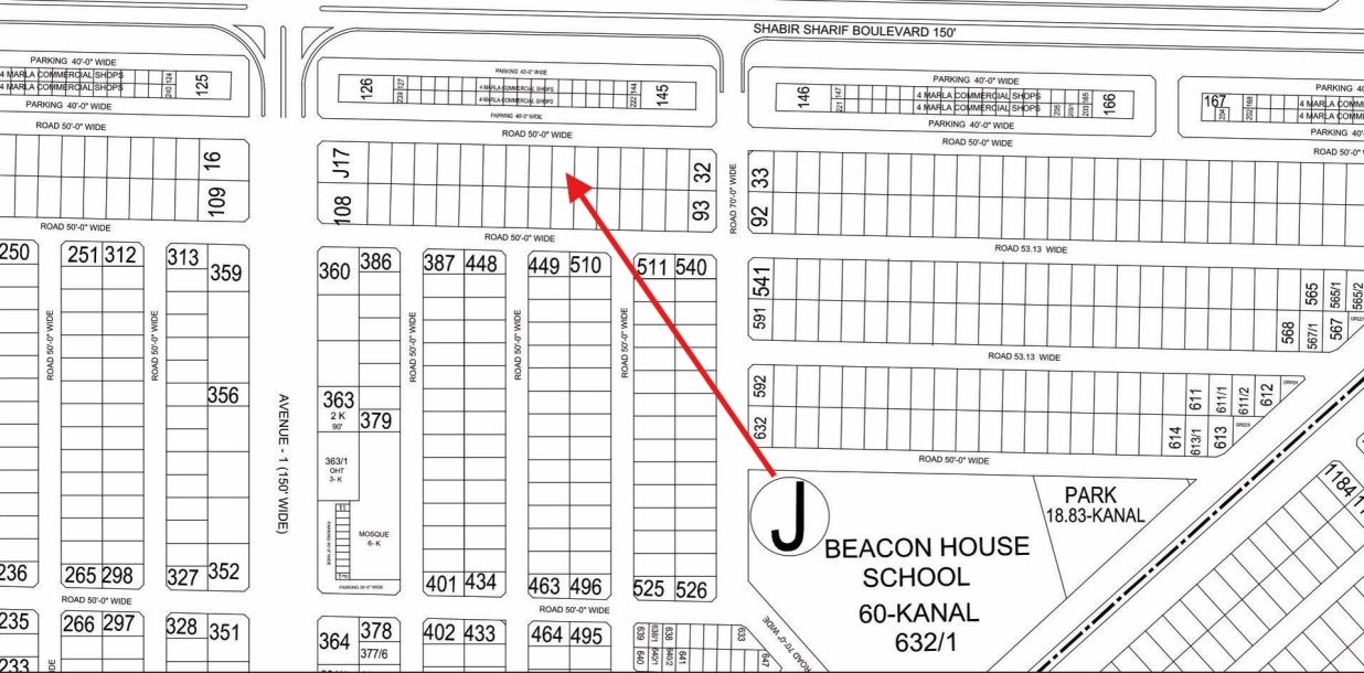 1 Kanal Residential Plot For Sale J- 26 Demand 530 Lac In DHA Phase 6-1