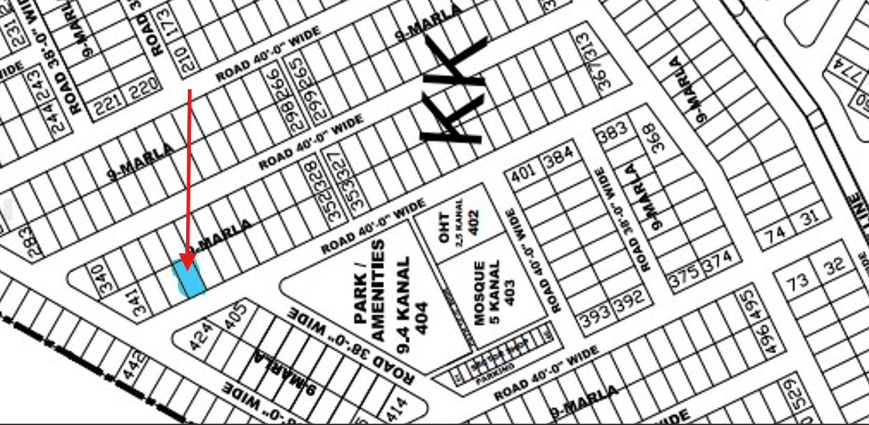 9 Marla Residential Plot For Sale KK-344 Demand 265 Lac In DHA Phase 4 KK-1