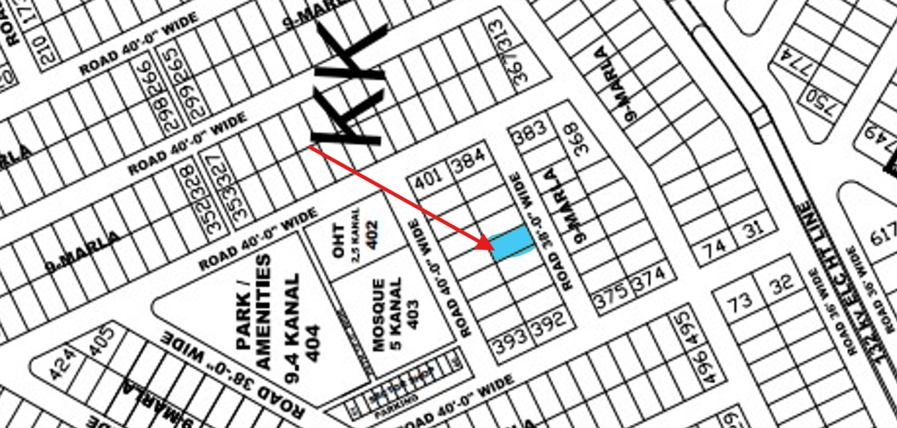 9 Marla Residential Plot For Sale KK-388 Demand 265 Lac In DHA Phase 4 KK-1