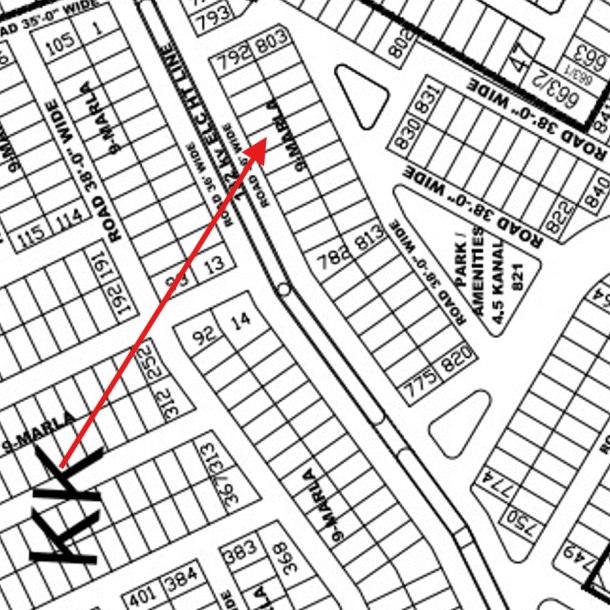 9 Marla Residential Plot For Sale KK -788 Demand 290 Lac In DHA Phase 4 KK-1