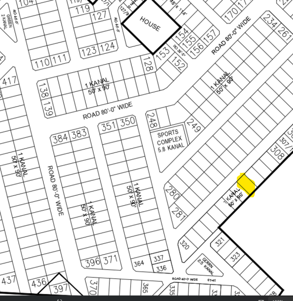 1 Kanal Plot For Sale M - 312 Demand 325 Lac In DHA Phase 5-1