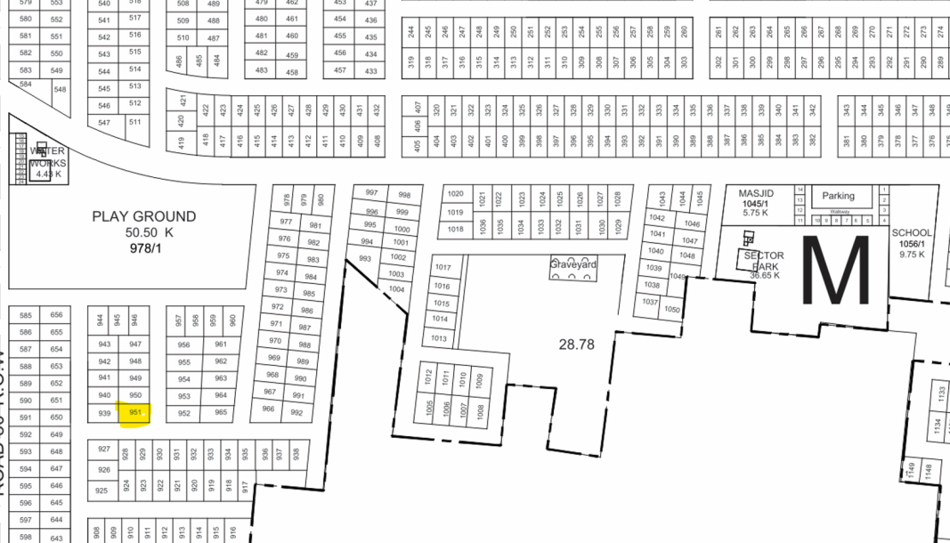 1 Kanal Corner Plot M-951 Demand 220 Lac Near too Play Ground In DHA 9 Prism-1