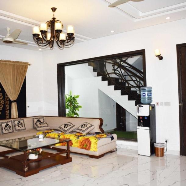 1 Kanal brand new Beautiful furnished House FOR RENT in Dha lahore-8