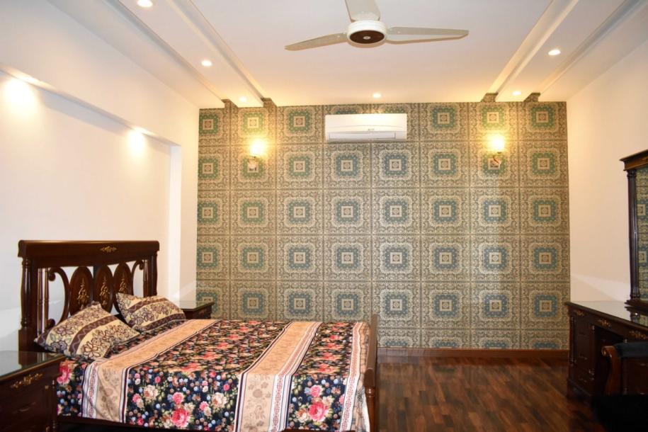 1 Kanal brand new Beautiful furnished House  FOR RENT in Dha lahore-14