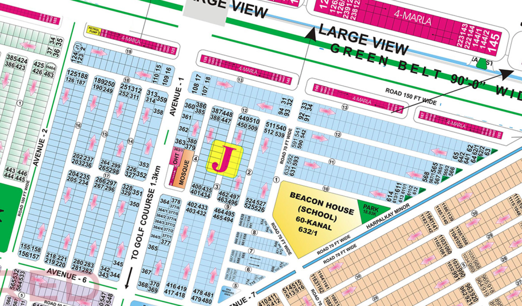 2 Kanal Plot in DHA 6 Block J for Sale-1