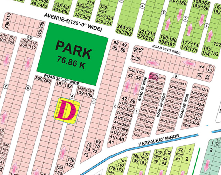 Invest in DHA 6 Block D - 2 Kanal Plot, 1250 Lacs-1