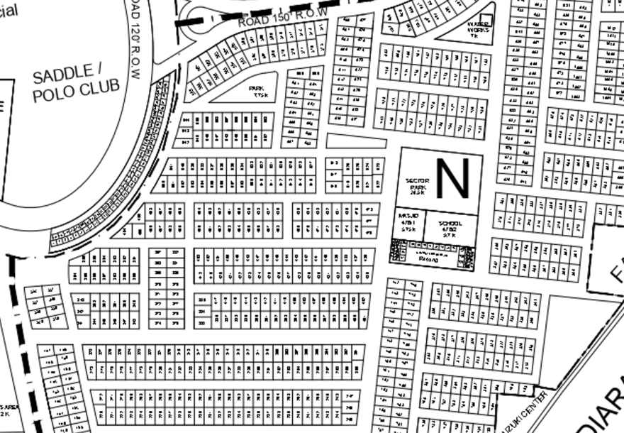 1 Kanal Plot For Sale In DHA Phase 9 Prism-1