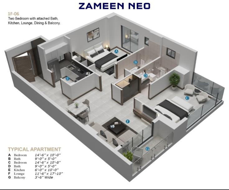 Premium 2-Bedroom Apartment in Prime Gulberg Phase 3 Location-13