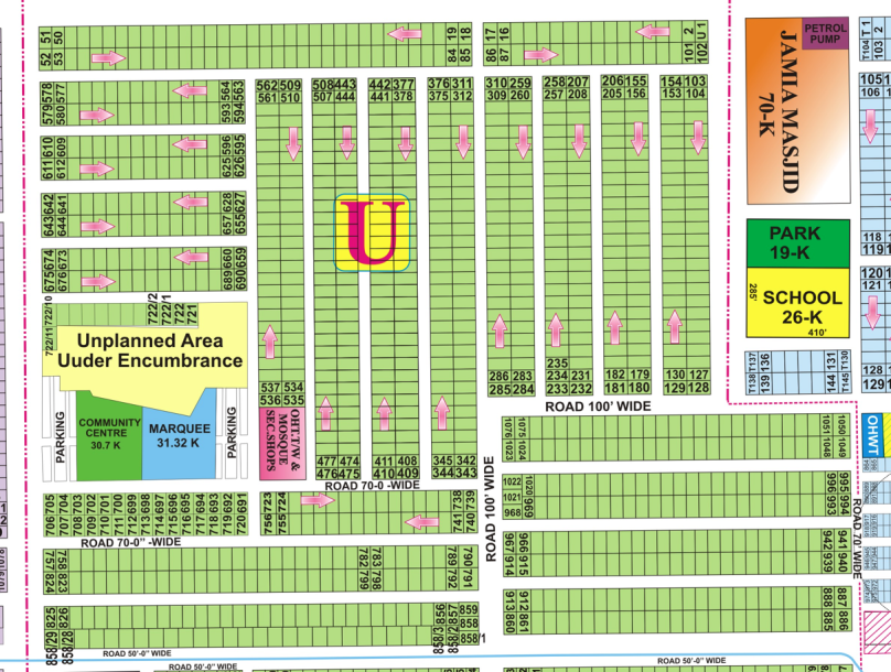 Grab Your Dream Plot 1 Kanal Residential Plot in DHA Phase 7 Lahore Block U Demand 410 Lac-1