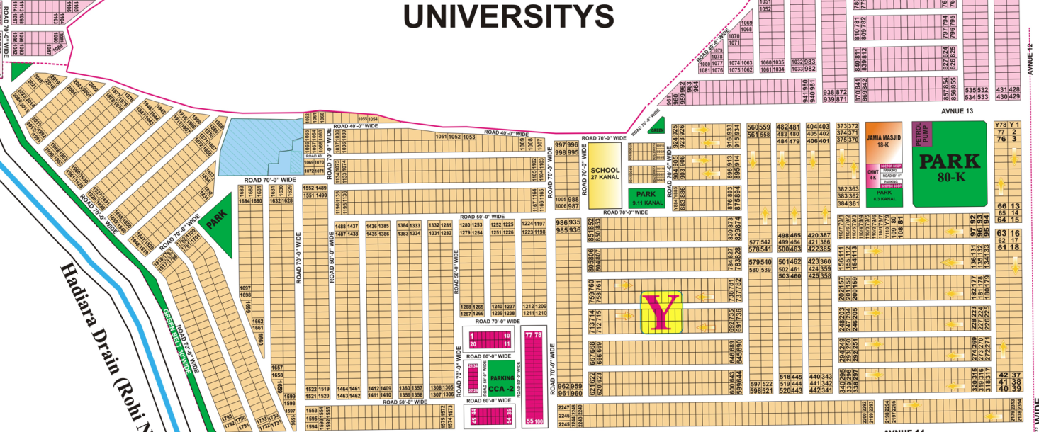 Grow Your Portfolio: 1 Kanal Residential Plot in DHA Phase 7 Lahore Block Y-1