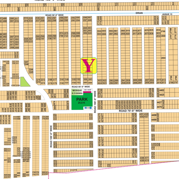 Y-2095 Residential Plot For Sale In DHA Phase 7-1