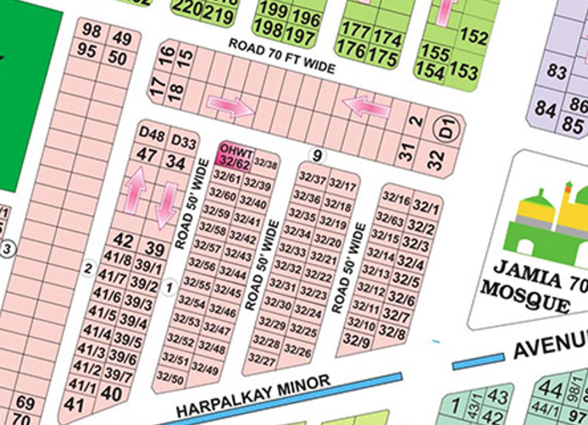 Strategically Located 1 Kanal Plot in DHA 6"Block D-1