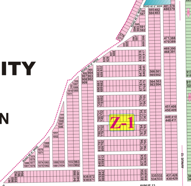 1 Kanal  Plot in DHA Phase 7 Lahore Block Z-1