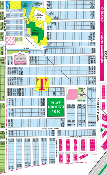 10 Marla Plot For sale in DHA Phase 7, Lahore Pakistan Block T Demand 235 Lac-1