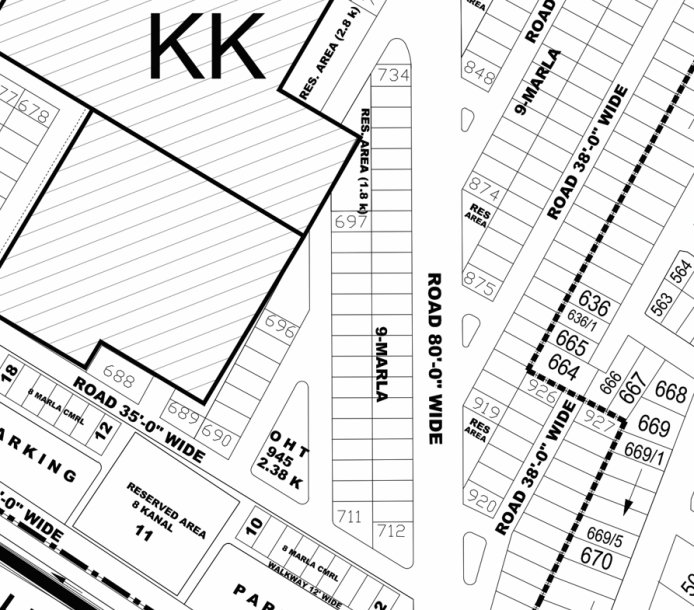 9 Marla Plot in DHA Phase 4, Ideal for Builders-1