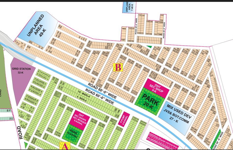 DHA Phase 9 Town, Block B, Lahore: 5 Marla Residential Plot Near Main Boulevard-1