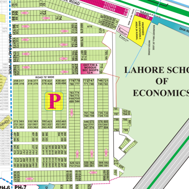 P-581+582 Residential Plot For Sale In DHA Phase 7-1