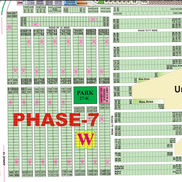 W-290 Residential Plot For Sale In DHA Phase 7-1