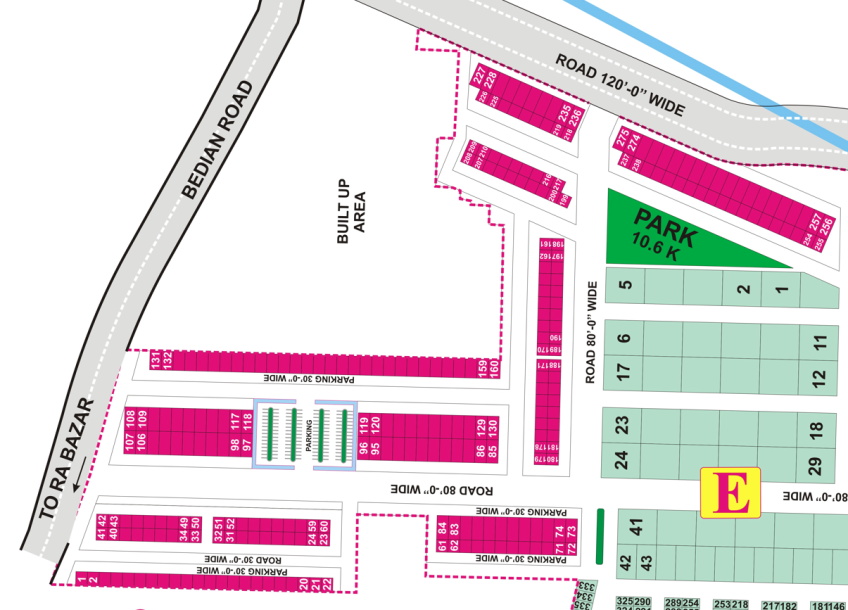 4 Marla Commercial Plot in DHA Phase 9 Town, Block E-1