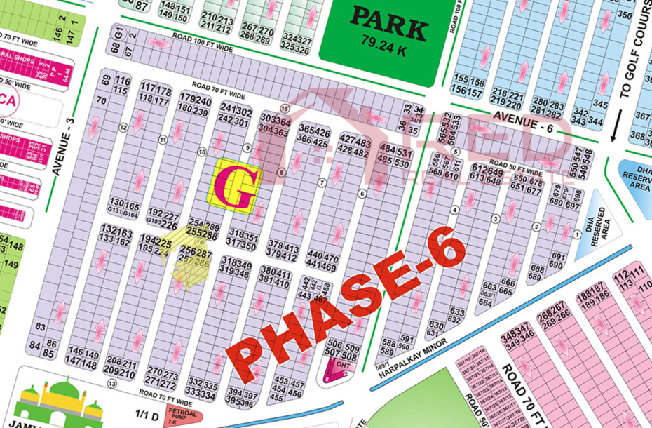 G-45 Residential Plot  For Sale In DHA Phase 6-1