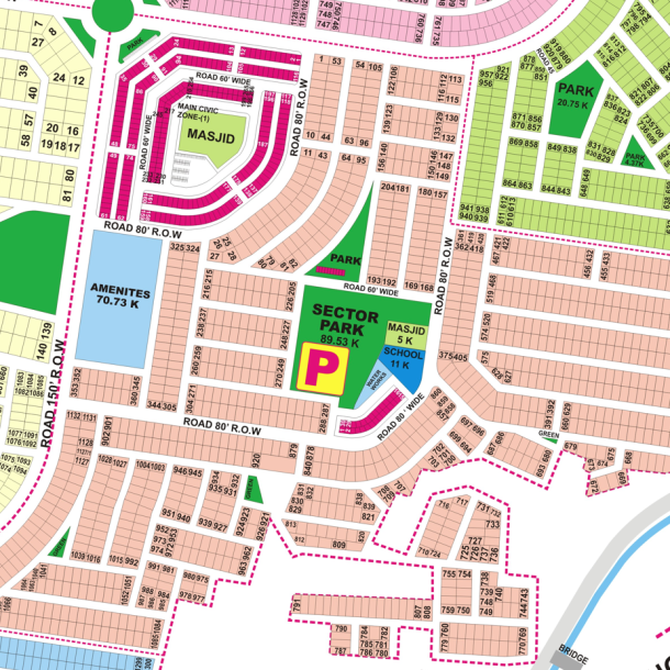 P-752 Residential Plot For Sale In DHA Phase 9 Prism-1