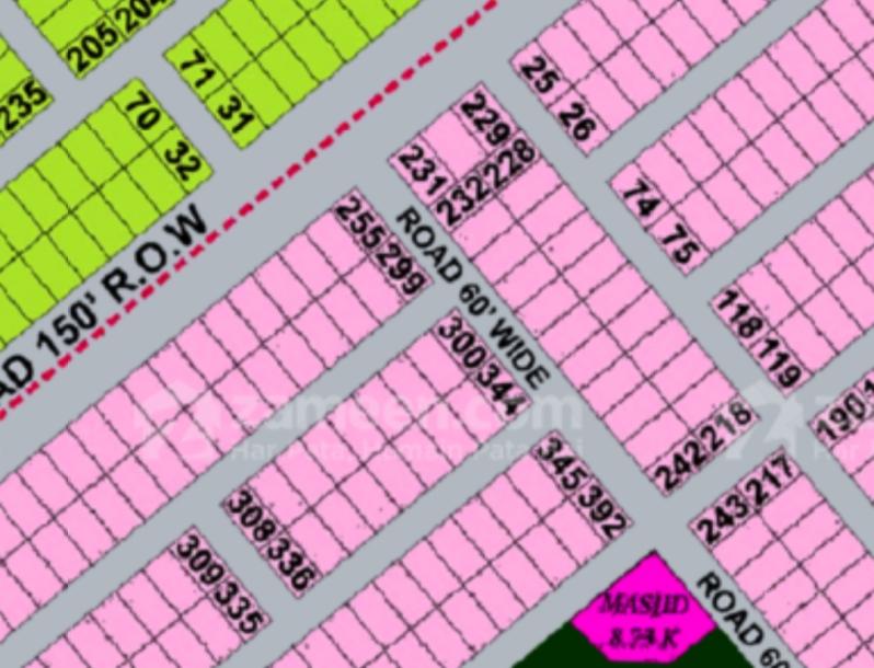 1 Kanal Plot For Sale in DHA Phase 9 Prism-1