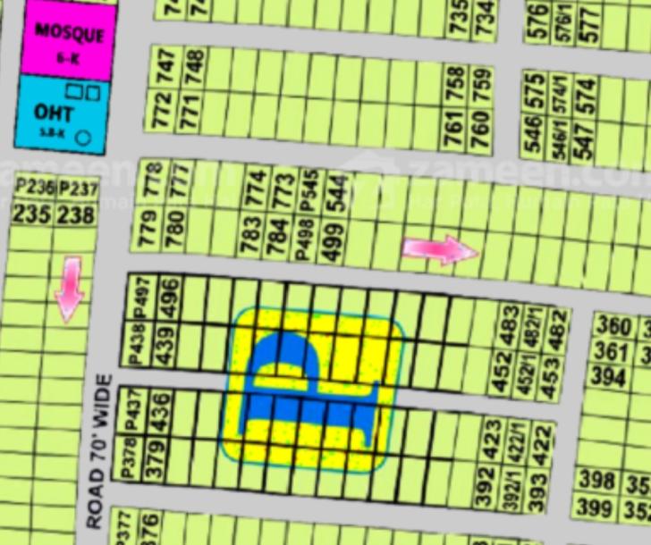 P-490 Plot For Sale in DHA Phase 7-1