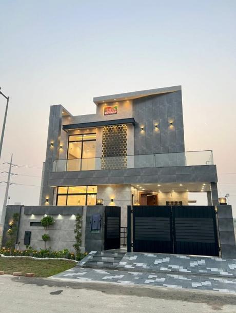 Modern elevation 9 Marla house with basement in DHA Phase 4 Lahore.-1