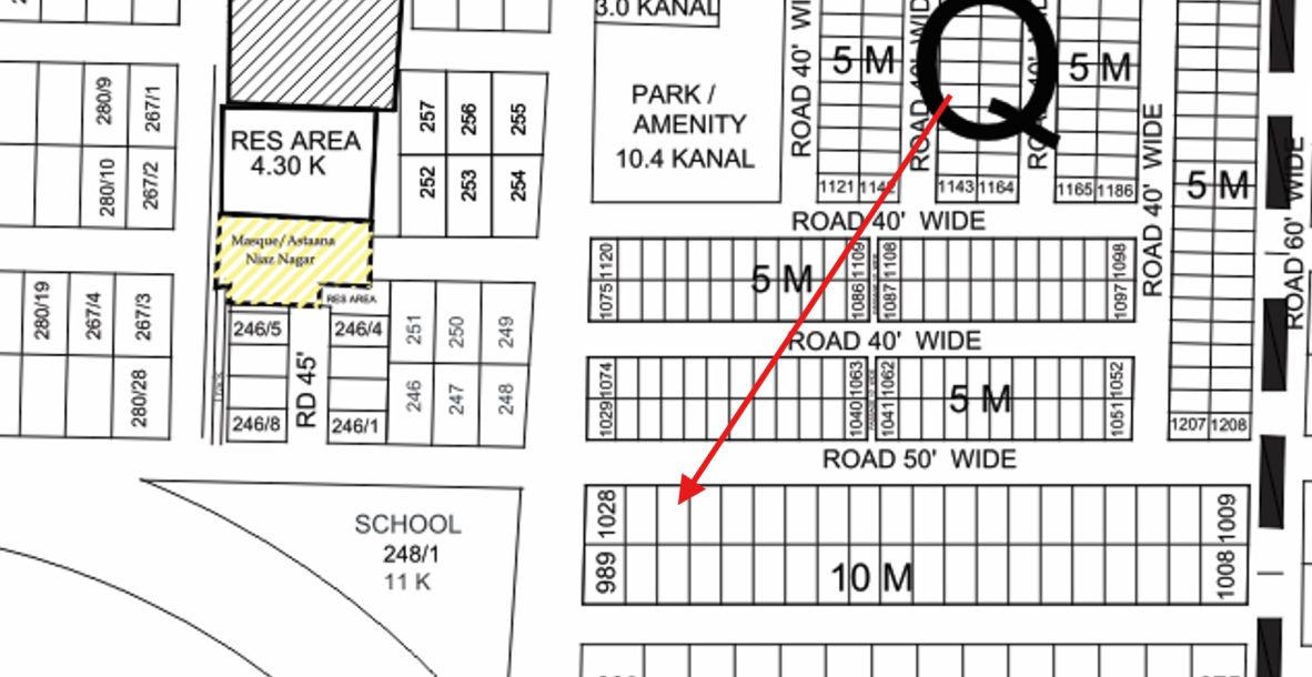 10 Marla Residential Plot For Sale Q-1026 Demand 182 Lac In DHA Phase 9 Prism-1