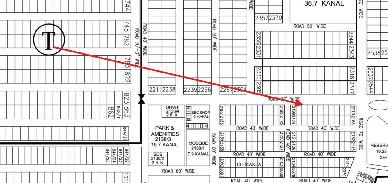 10 Marla Residential Plot For Sale T - 2201 Demand 230 Lac In DHA Phase 7-1