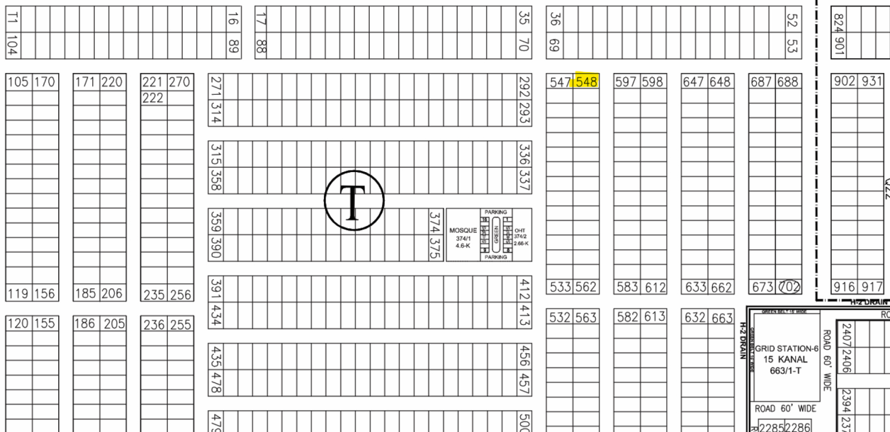 1 Kanal Residential Corner Plot For Sale T 548 Demand 410 Lac In DHA Phase 7-1