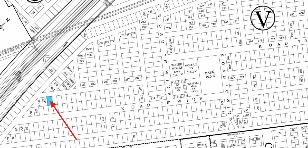 1 Kanal Plot For sale V- 240 Demand 375 Lac In DHA Phase 8-1