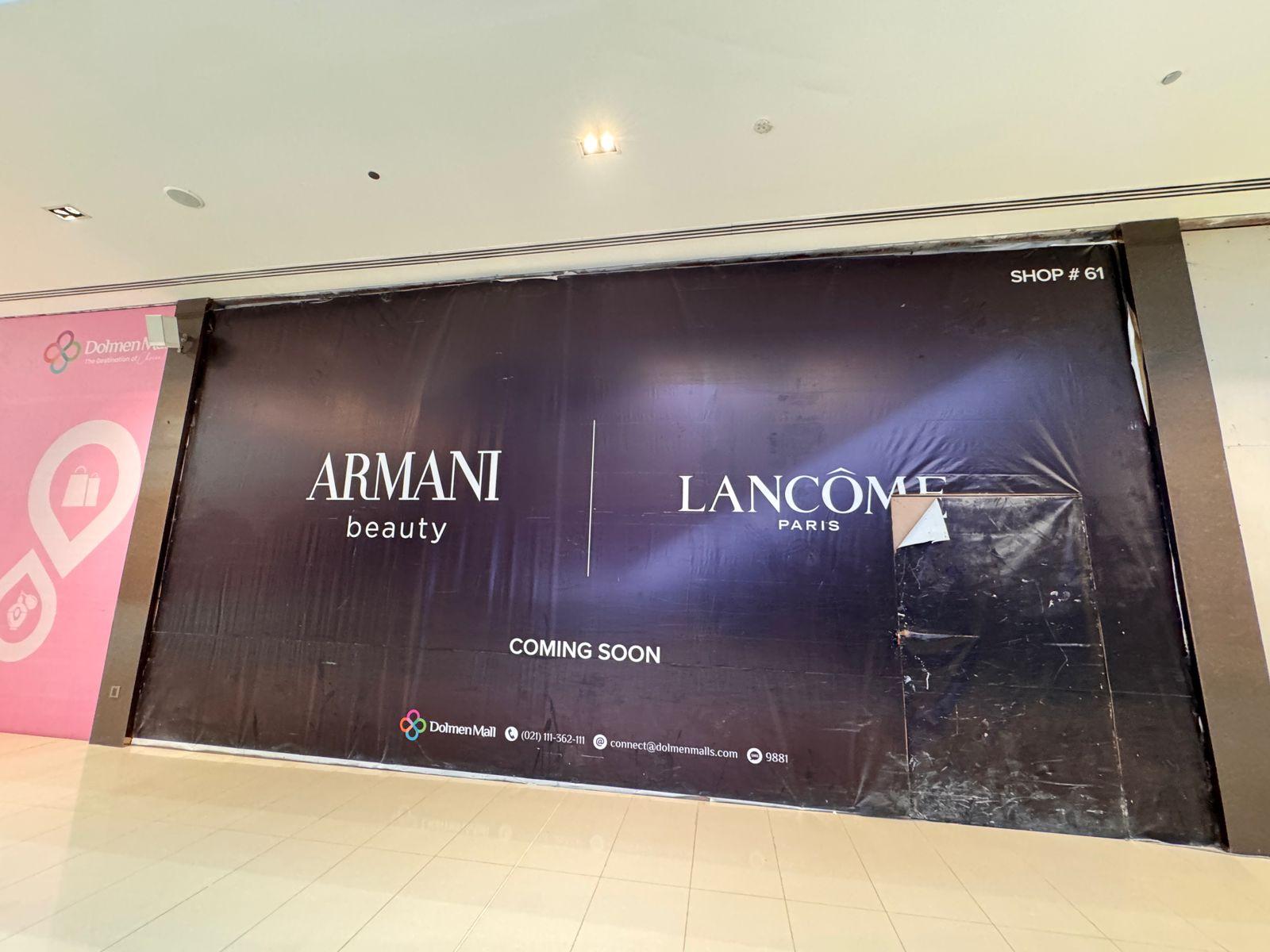 ARMANI Beauty Dolmen Mall DHA PHASE 6 Lahore