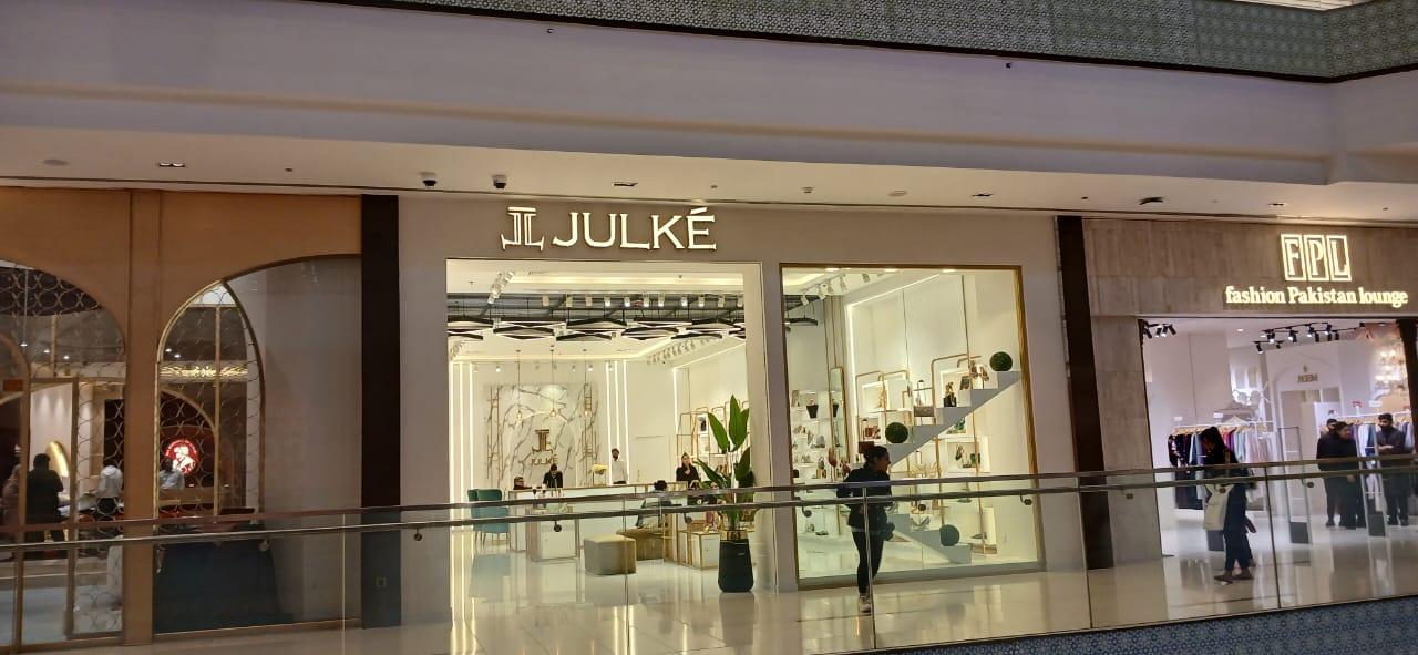 Julke is a has a variety of ladies purses, wallets, shoes now open in Dolmen Mall DHA Lahore.