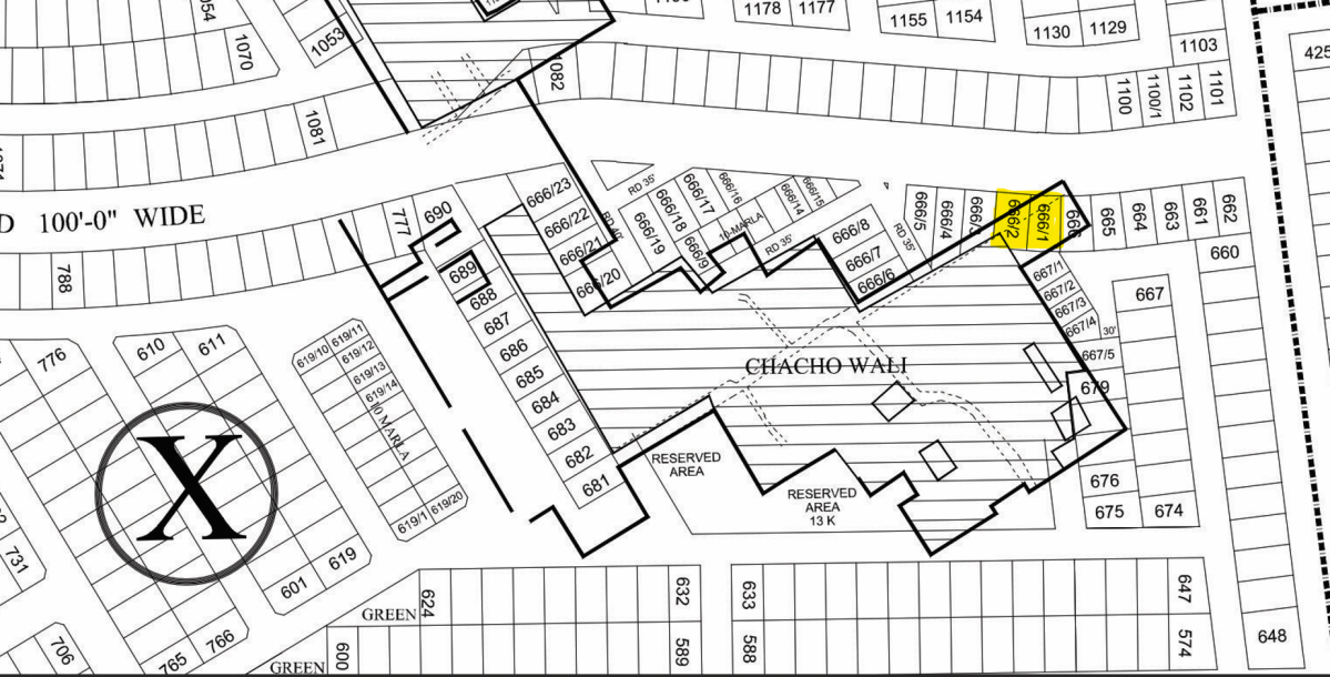 2 Kanal Pair Plot For Sale X-666/1+666/2 Demand 590 Lac In DHA Phase 8-1