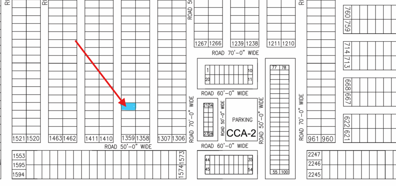 1 Kanal Residential Plot For Sale Y - 1363 Demand 308 Lac In DHA Phase 7-1