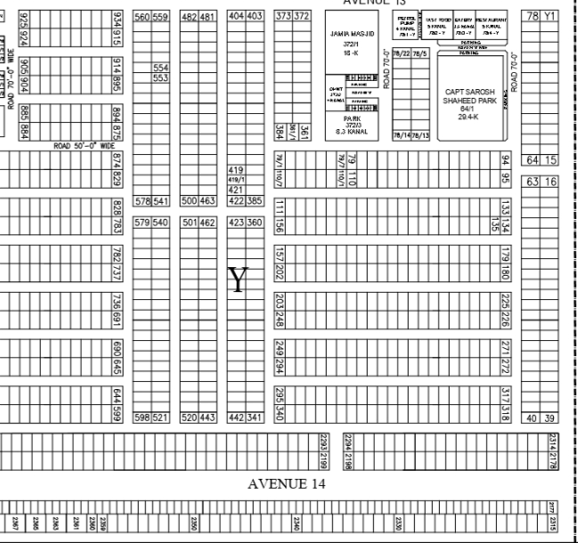 1 Kanal Plot Available For sale In DHA Phase 7-1