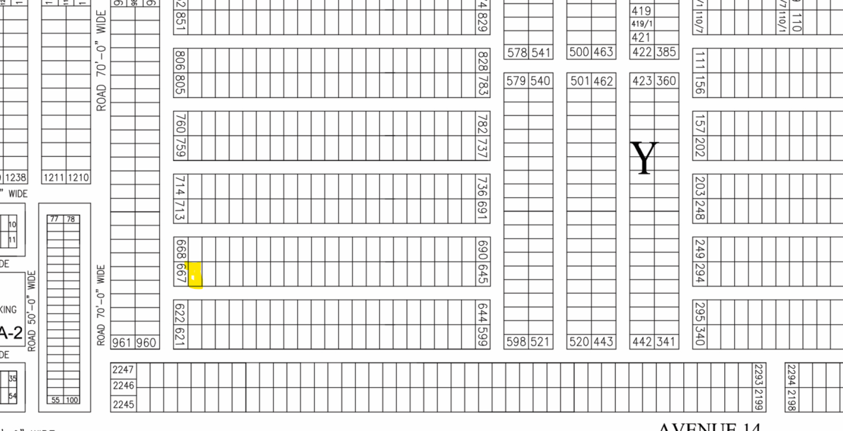 1 Kanal Plot For Sale Y 666 Demand 320 Lac In DHA Phase 7-1