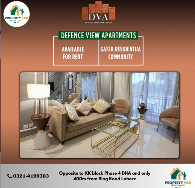 3 Bedrooms Fully Furnished Apartment For Rent in Defence View Apartments-1